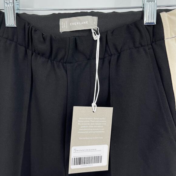 Everlane The Dream Pant Black Stripe Size XS NWT - Picture 4 of 6